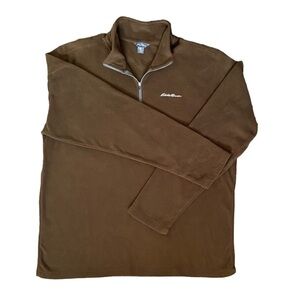 Eddie Bauer Men’s 1/4 Zip Fleece Pullover TXL